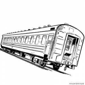 Раскраска поезд ржд