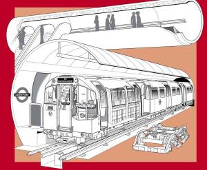 Раскраска поезд метро