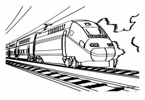 Раскраска сапсан поезд