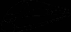 Раскраска Новый поезд Сапсан