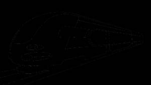 Раскраска Поезд Сапсан
