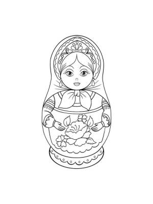Раскраски Матрешки