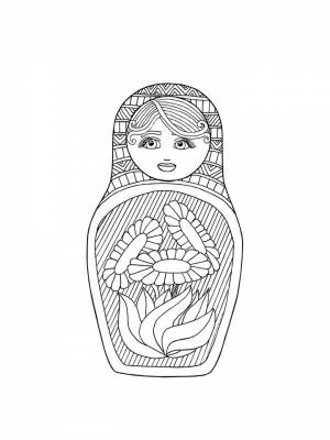 Раскраски Матрешки