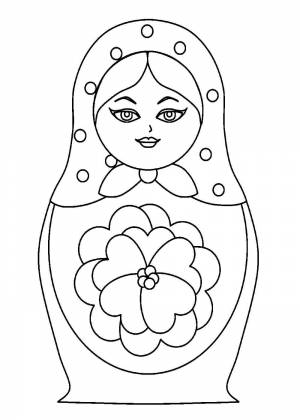 Раскраски Матрёшек