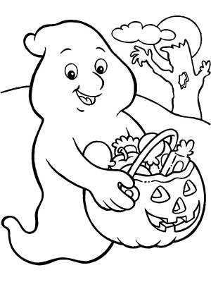 Раскраски Хэллоуин для малышей и детей дошкольного возраста
