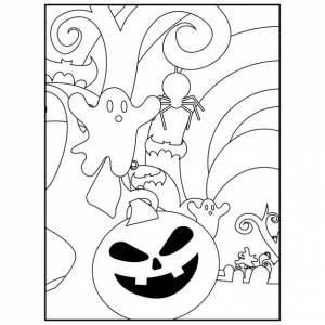 Раскраски хэллоуин для детей