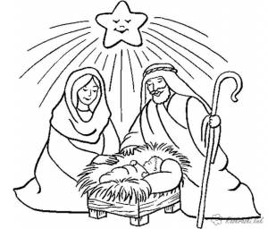 Рождество Христово Раскраски