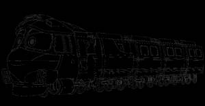 Раскраска Поезд Дюк