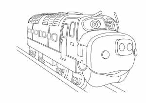 Раскраски Раскраска Поезд мультики