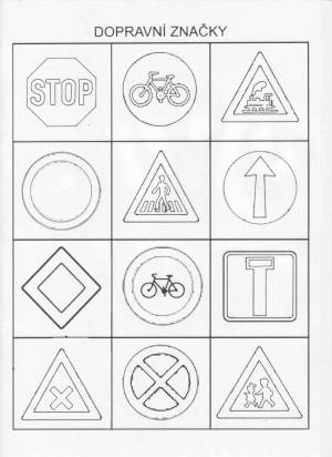 Раскраски Знаки дорожного движения для детей пдд