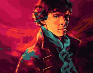 Картина по номерам Paintboy Шерлок Холмс, 40x50 см