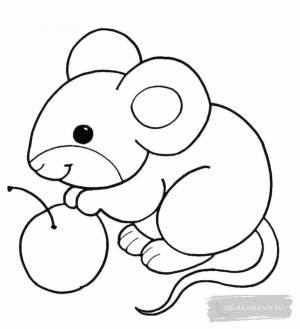 Раскраски Для детей мышонок 3 4 лет