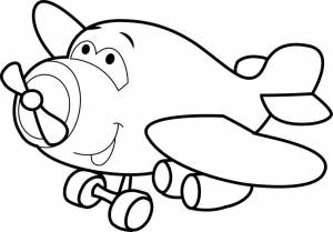 Раскраска «Игрушечный самолёт»