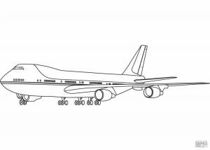 Раскраски Боинг 747