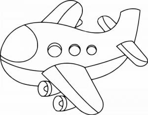 Раскраски Самолет для детей 3 4 лет
