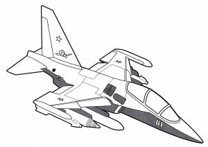 Раскраска Учебно-боевой самолет Як-130