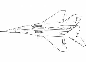 Раскраска Самолёт для мальчиков     военные самолеты для детей и малышей