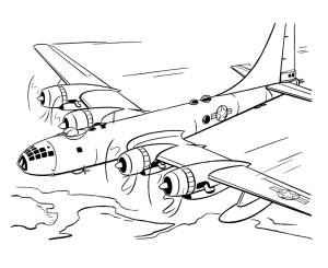 Pаскраска Военный самолет 141118