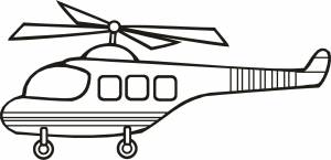 Раскраски вертолет, Раскраска Вертолет для маленьких