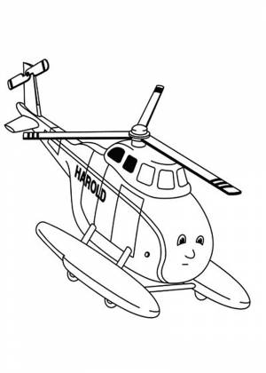 Раскраска вертолет для детей 3 4 лет