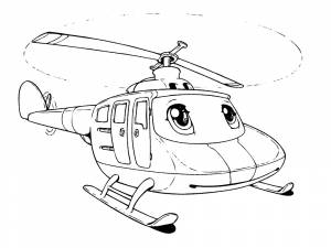 Детские раскраски с вертолетами