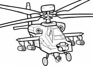 Развивающие черно-белые картинки вертолеты для раскрашивания