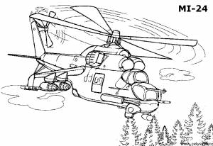 Раскраски Раскраска Распечатать бесплатные раскраски для детей Техника Вертолеты вертолет, Раскраска ми 24 вертолет