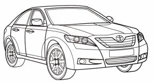 Раскраска Toyota Camry