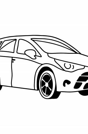 Раскраска Машина Toyota Avensis