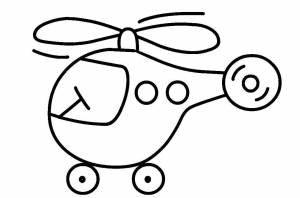 Раскраски Раскраска Вертолётик Раскраски для малышей малышам
