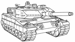 Раскраски танк, Раскраска Американский танк для мальчиков