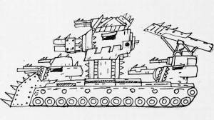 Раскраски Для мальчиков мультики про танки