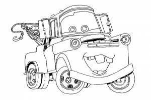 Машина из мультфильма тачки Скачать раскраски для мальчиков