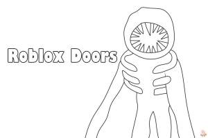 Бесплатные раскраски Roblox Doors