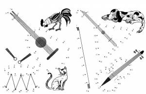 Раскраска Музыкальные Инструменты
