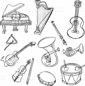 11 sketch drawing of Musical Instrument