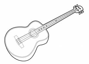 Раскраски Музыкальные инструменты