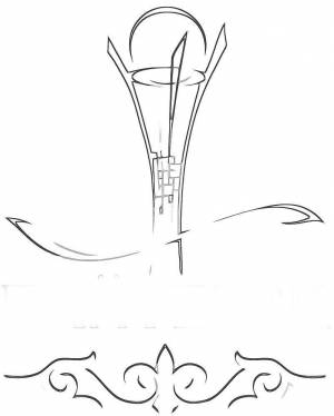 Байтерек рисунок для детей