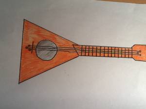 Рисунки учеников 2-х классов на тему  Русские народные инструменты