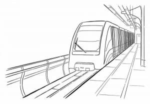 Раскраска метро русич