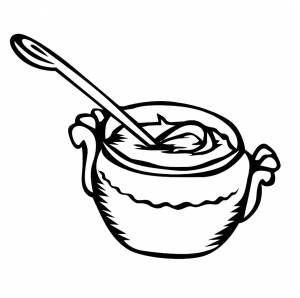 Раскраска каша  и
