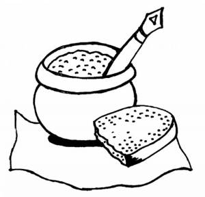 Раскраски Каша из топора
