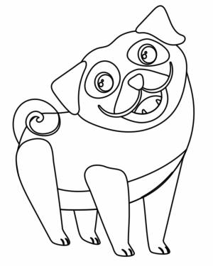 Веселый мопс