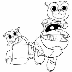 Мультфильм Дружные мопсы