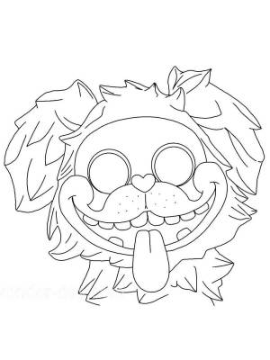 Раскраски Мопс Гусеница