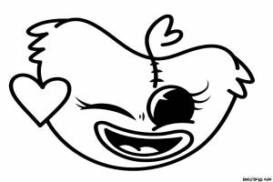 Раскраски Лицо Кисси Мисси