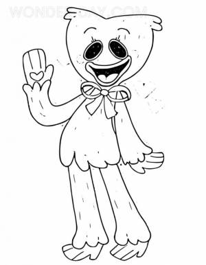 Раскраска Симпатичная Киси Миси