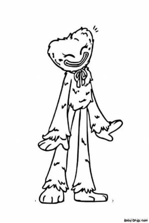 Раскраска Розовый Хагги Вагги