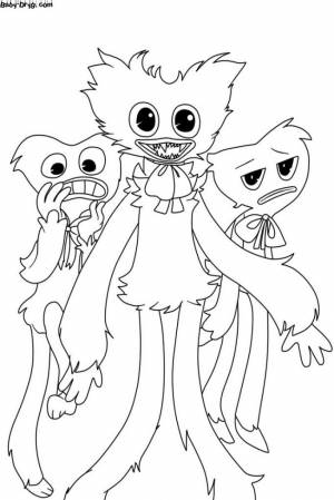 Раскраска Хаги Ваги и Киси Миси