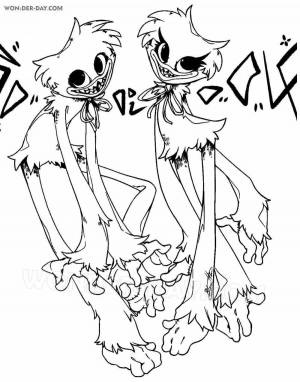 Раскраски Киси миси поппи плейтайм